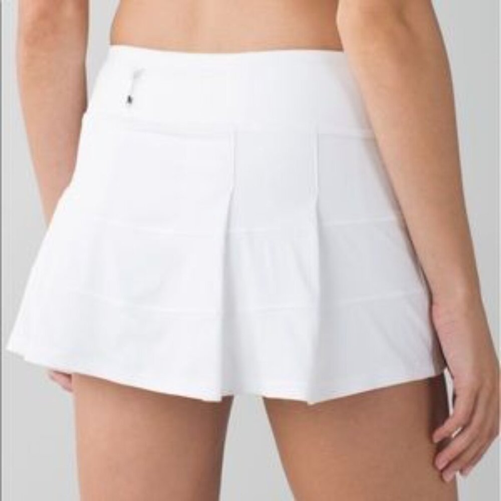 Brand New Lululemon White Pace Rival Skirt - NWOT
